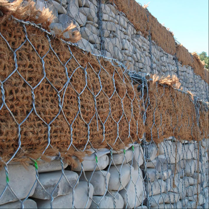 Zinc Matelas en fil métallique Gabion Hexagonal Boîte