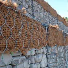 Caja de gabion hexagonal de malla de alambre del colchón de zinc