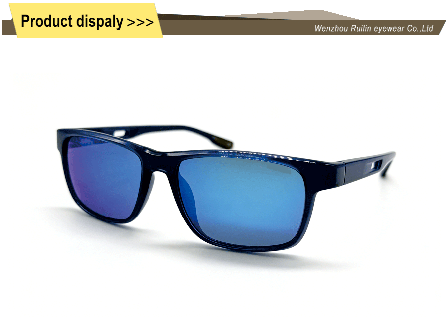 Double injection rubber running sunglasses