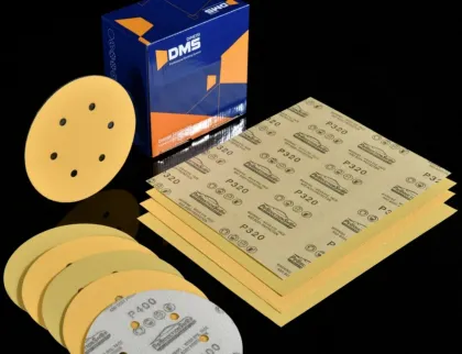 Woodworking professional sanding dry sandpaper