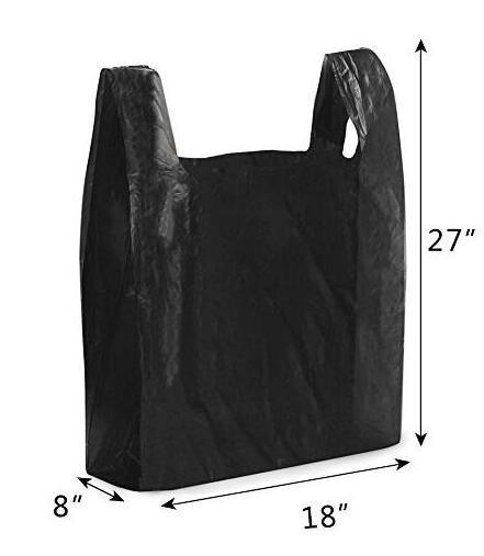 HDPE Black Rubbish T-Shirt Plastic Bag Plastic Vest Carrier Shopping Bags