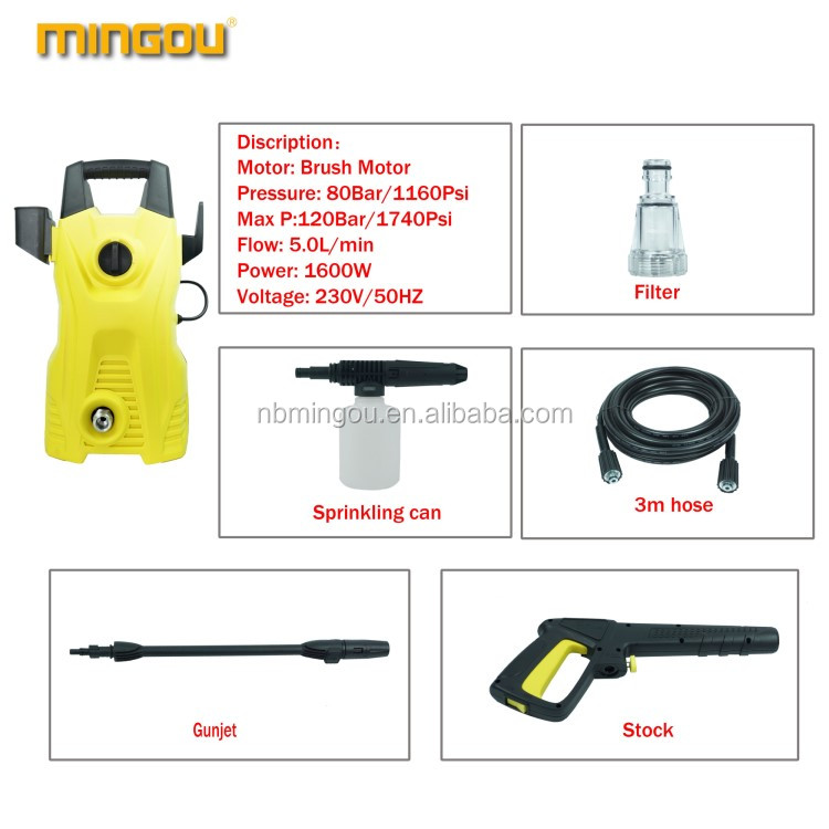 Hot Sell Sell High Quality Short Handtag Portable High Pressure Car Washer