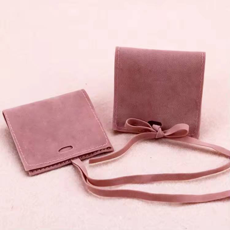 Microfiber Microfiber velvet Jewelry necklace Pouch