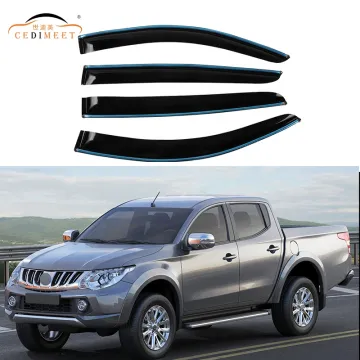 Car Sun Visor PP Plastic Door Visor Auto Exterior Window Visor For Triton L2012-2015