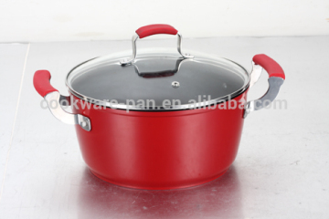 Very popular red color non stick forged dutch oven & aluminum alloy
