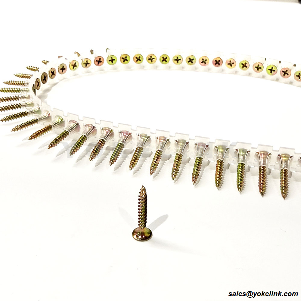 OEM testreszabott csomagolás durva menetes horgany/fekete gipszkarton csavarok forgácslap