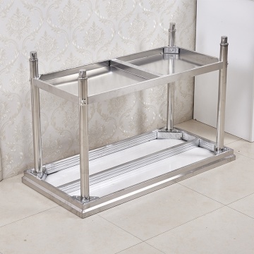 Commercial Height Adjustable Stainless Steel Work Table