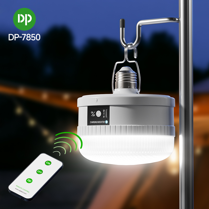 100W Emergency Bulb Rechargeable Lamp with Remote Control-1