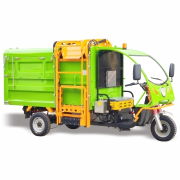 Motorized Tricycle for Trash Collection with Gasoline Engine and Garbage Bucket