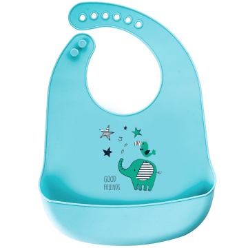 Waterproof BPA Free Slicone Bibs For Babies