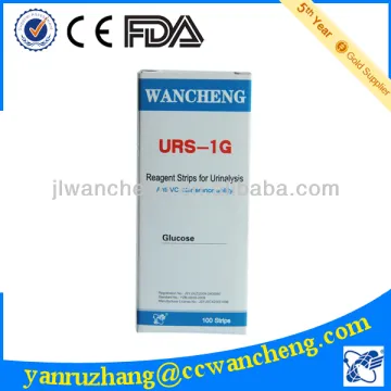 100 pcs/bottle urinalysis dipstick test urine glucose