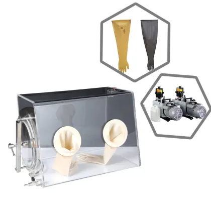 MITR Portable Vacuum Glove Box - Acrylic Laboratory Oxygen-Free Glove Box