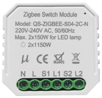 OEM Zigbee Dimmer Switch - Tuya Zigbee 3.0 2 Gangs MODULE D'UNE ÉCLAIR