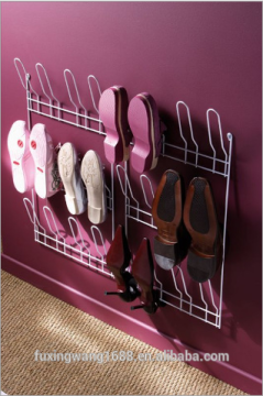 Hang Storage Closet Home Door Hanger 18 Pair Wire Shoe Rack Organizer Wall Mount