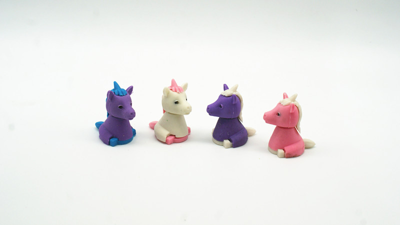 Unicorn Shape Eraser Set