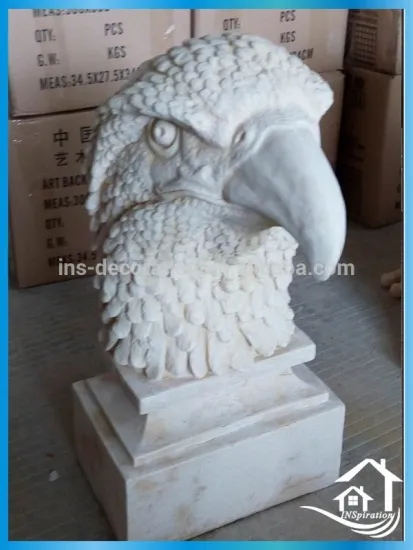 Cast stone eagle wall decor