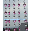 28MM Pink Snowflake Acrylic Crystal Beaded Garland Party Προμηθευτής