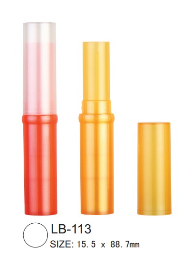 round plastic lip balm