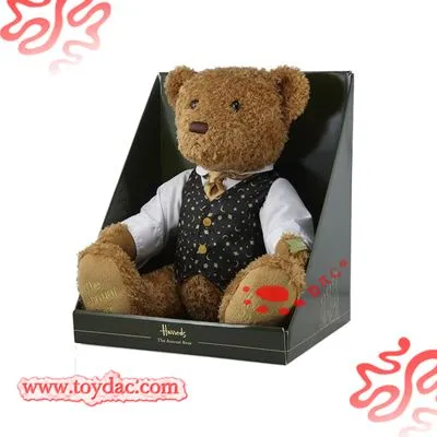 clothes teddy bear in gift box