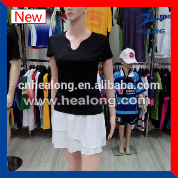 Slim Fit Tennis Wear Custom Tennis Wear Tennis T Shirt With Skirt