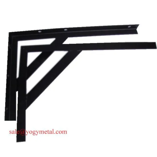 Manufacturer Customized Fabrication Sheet Black Metal l Bracket