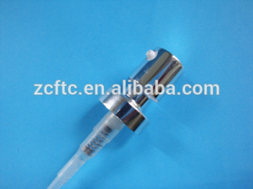 20mm crimp-on personal care aluminum cosmetic cream pump,shiny metal treatment pump 20mm