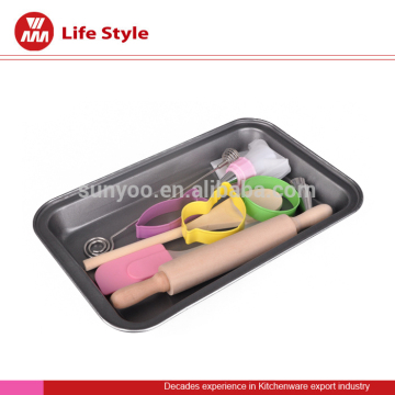 9 pcs eco-friendly fashion custom colorful silicone bakeware set cake cookies bread mould