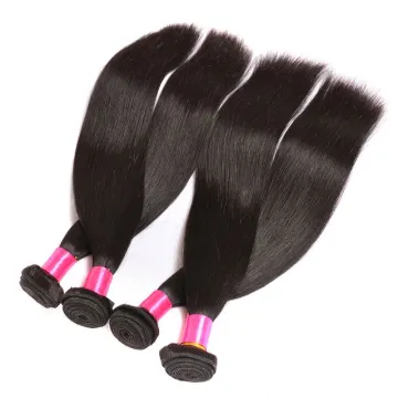 Hot Selling 100% Human Hair Virgin Brazilian Hair Straight Extension Hair Bundles