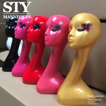 Gold Mannequin Heads for Wigs Display Stand