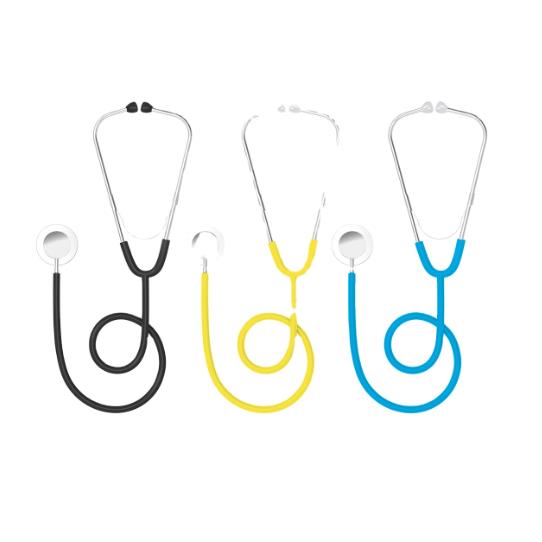 Utilisation médicale portable stethoscope unique bleu