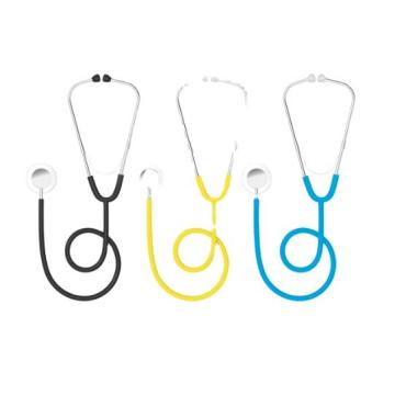 Utilisation médicale portable stethoscope unique bleu