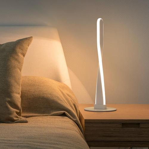 Small Spiral LED Table Lamp for Nightstand