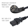 American 3 Core Comma Plug Purner Cords