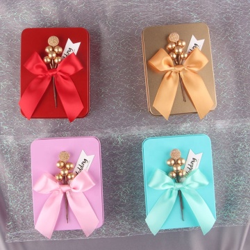 Customizable Sweet Box with Bowknot for Parties and Gifts