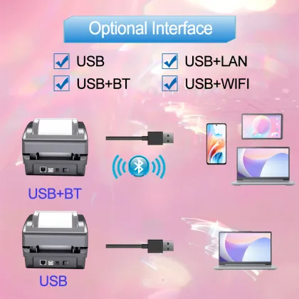 AIXW Desktop 80mm Thermal Label Printer - Barcode Sticker Label Printer
