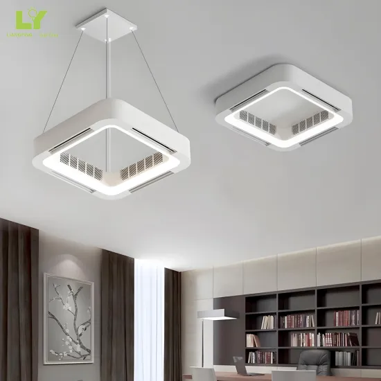 12V Bedroom Machine Industrial Chandeliers with Exhaust Coil Winding Units and LED Ceiling Fan for Remote Control