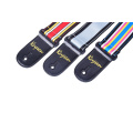 Multicolor Nylon And Geniune Leather Guitar Strap