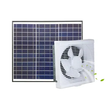 Durable 10 Inch Solar BLDC Commercial Wall Louver Exhaust Fan