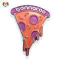 Billig pizza blød emalje lapel pin badge