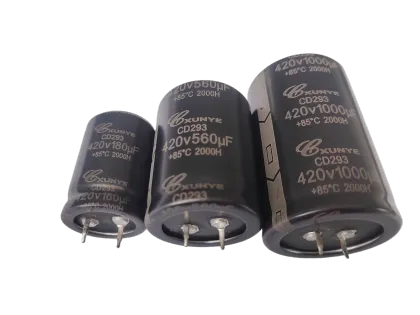 Long term high-voltage horn type electrolytic capacitor