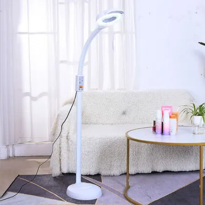 Dimmable Magnifying Floor Lamp for Beauty Salon and Craft Work