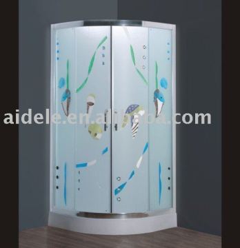 color glass shower screen