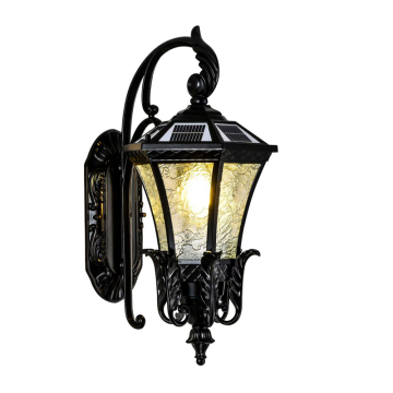 Lampu sconce dinding kalis air moden - cahaya dinding dawai solar luaran