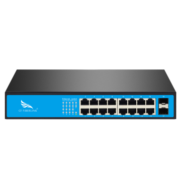 Gigabit Standard Layer 3 Switch with 2 Optical and 16 Electric Ports for Convergence Core