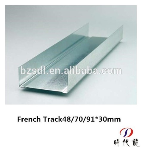 French standard ceiling drywall metal tracks
