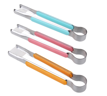 Stainless Steel Kitchen Tongs for Cooking, BBQ, Salad, Bacon, Steak, and Bread
