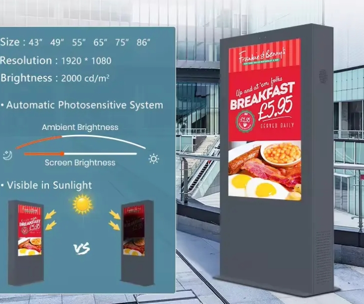 Indoor LCD Ads Monitor Digital Signage for Sale