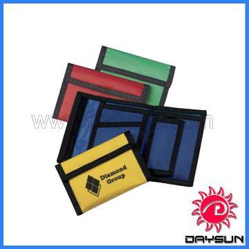 Promotional polyester foldable wallet in all colors