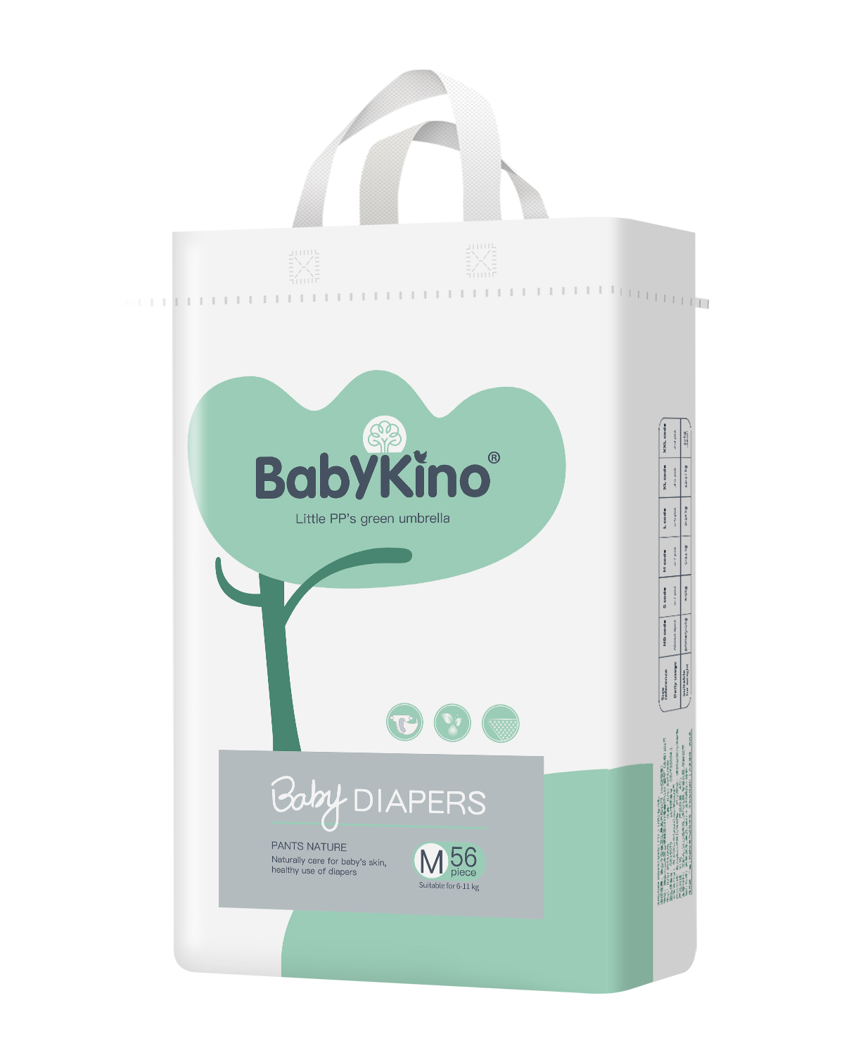 Super absorbent soft baby diapers