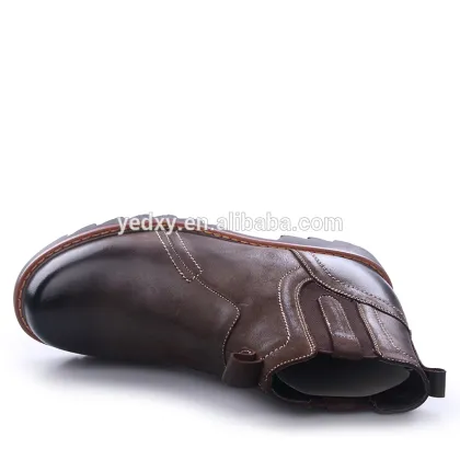 new advanced fashion style genuine leather men chelsea boots